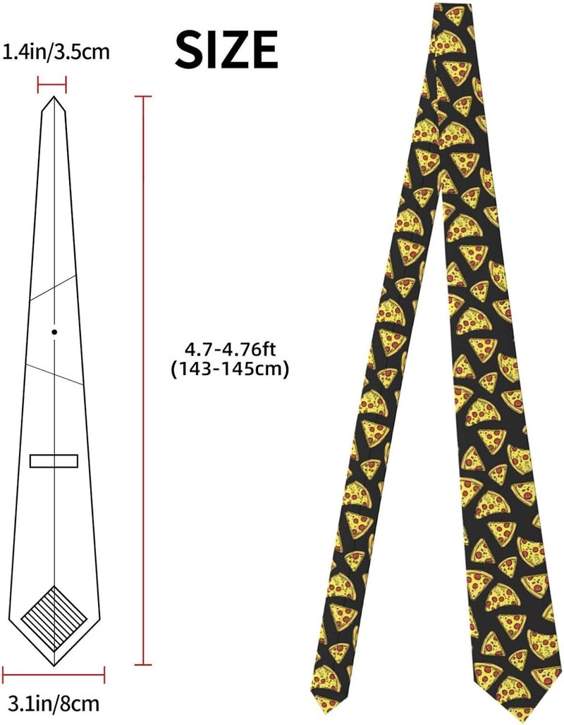 Yilad Tie for Men and Boy Novelty Fun Full Print Men's Necktie Skinny Fashion Narrow Wide - Image 2